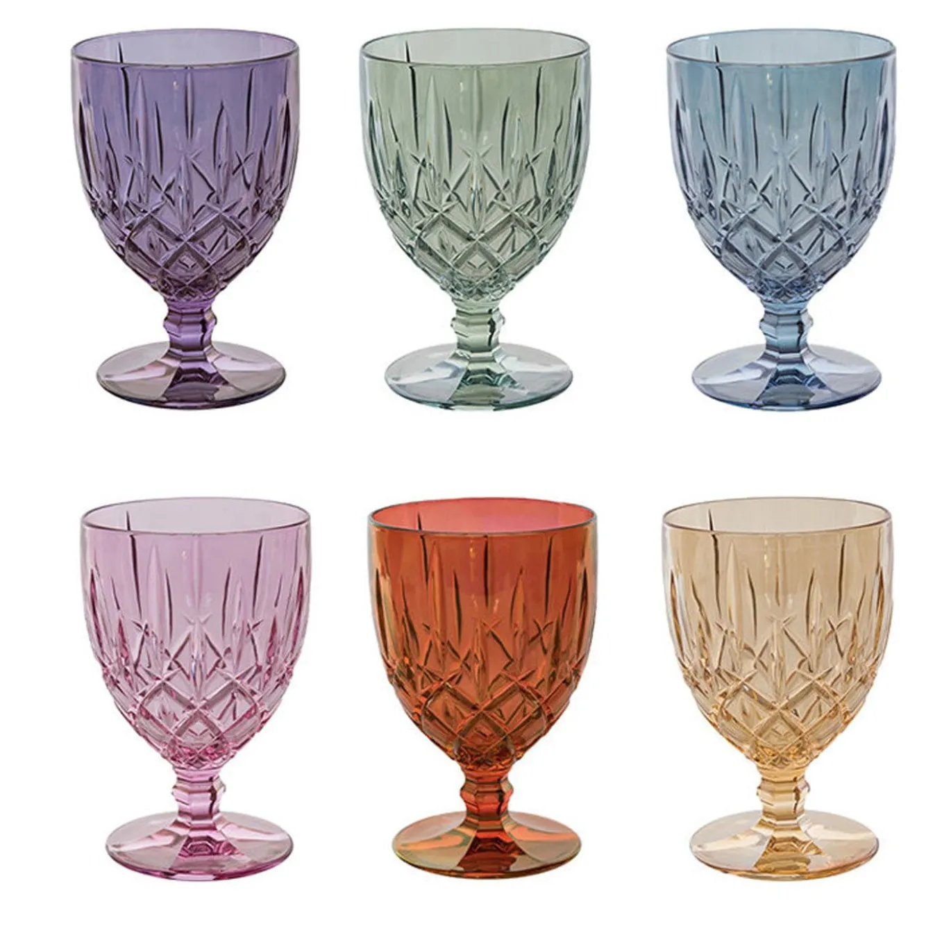 Set di 6 bicchieri da vino Nobile