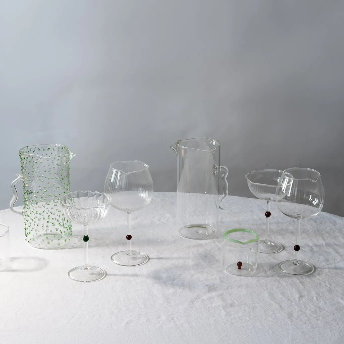 Set di 6 bicchieri da vino Pearl Emerald Amber