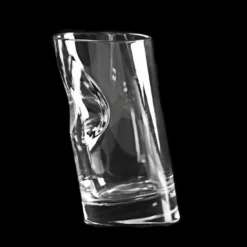 Set di 6 bicchieri da whisky in cristallo con tappo per ghiaccio di Angelo Mangiarotti