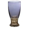 Set di 6 bicchieri di cristallo viola Iris