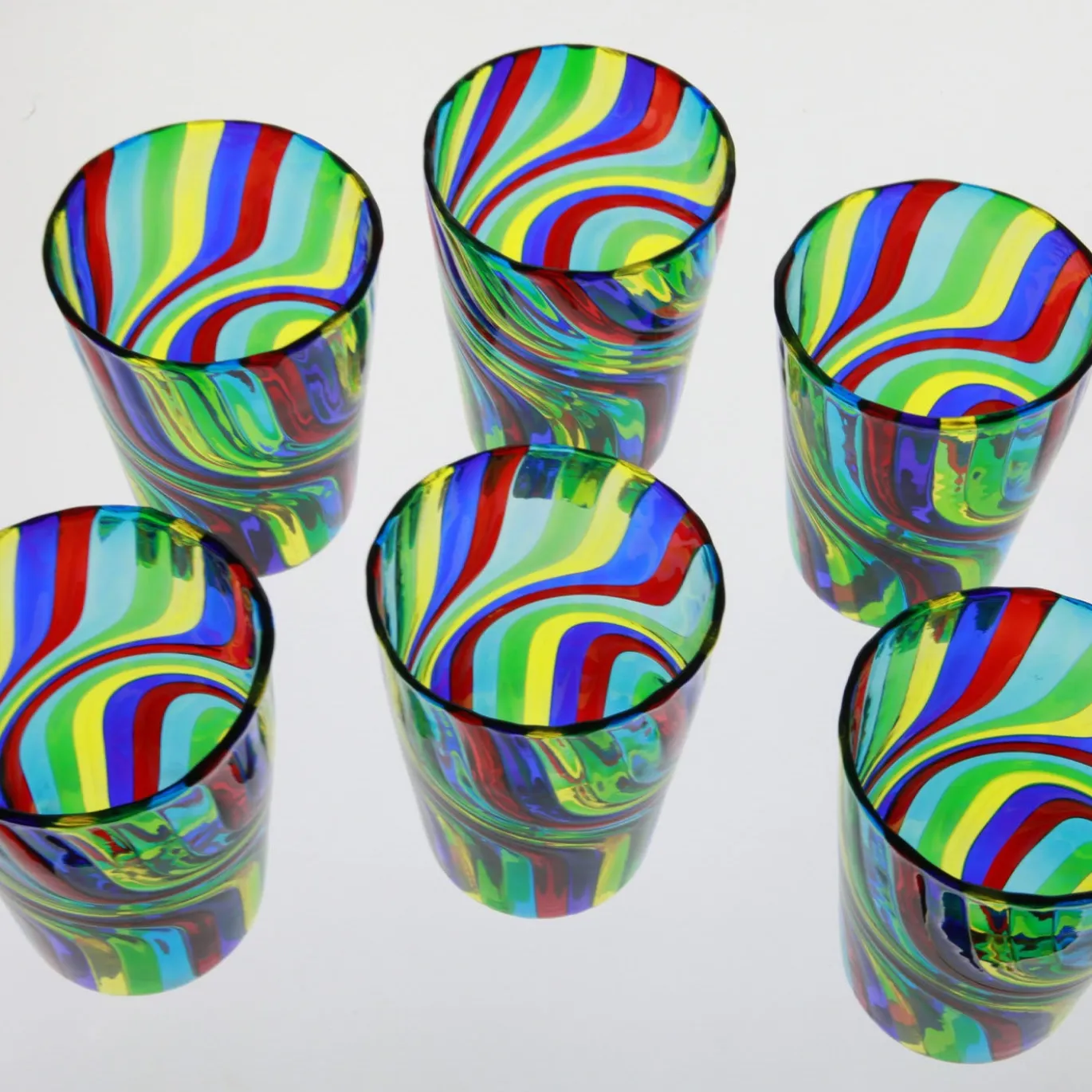 Set di 6 bicchieri Doppio Ritorto