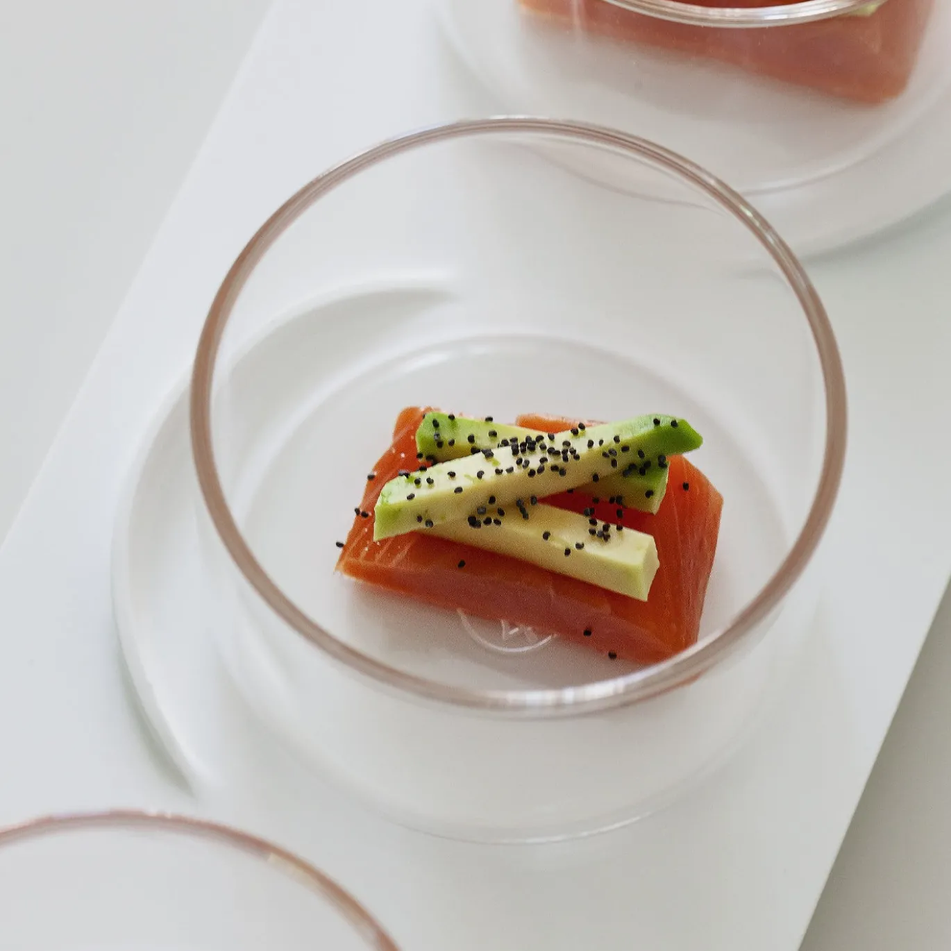 Set di 4 bicchieri Easy 06 con vassoio Linea 73 White Sugar