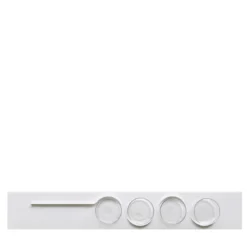 Set di 4 bicchieri Easy 06 con vassoio Linea 73 White Sugar