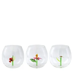 Set di 6 bicchieri Flower Power