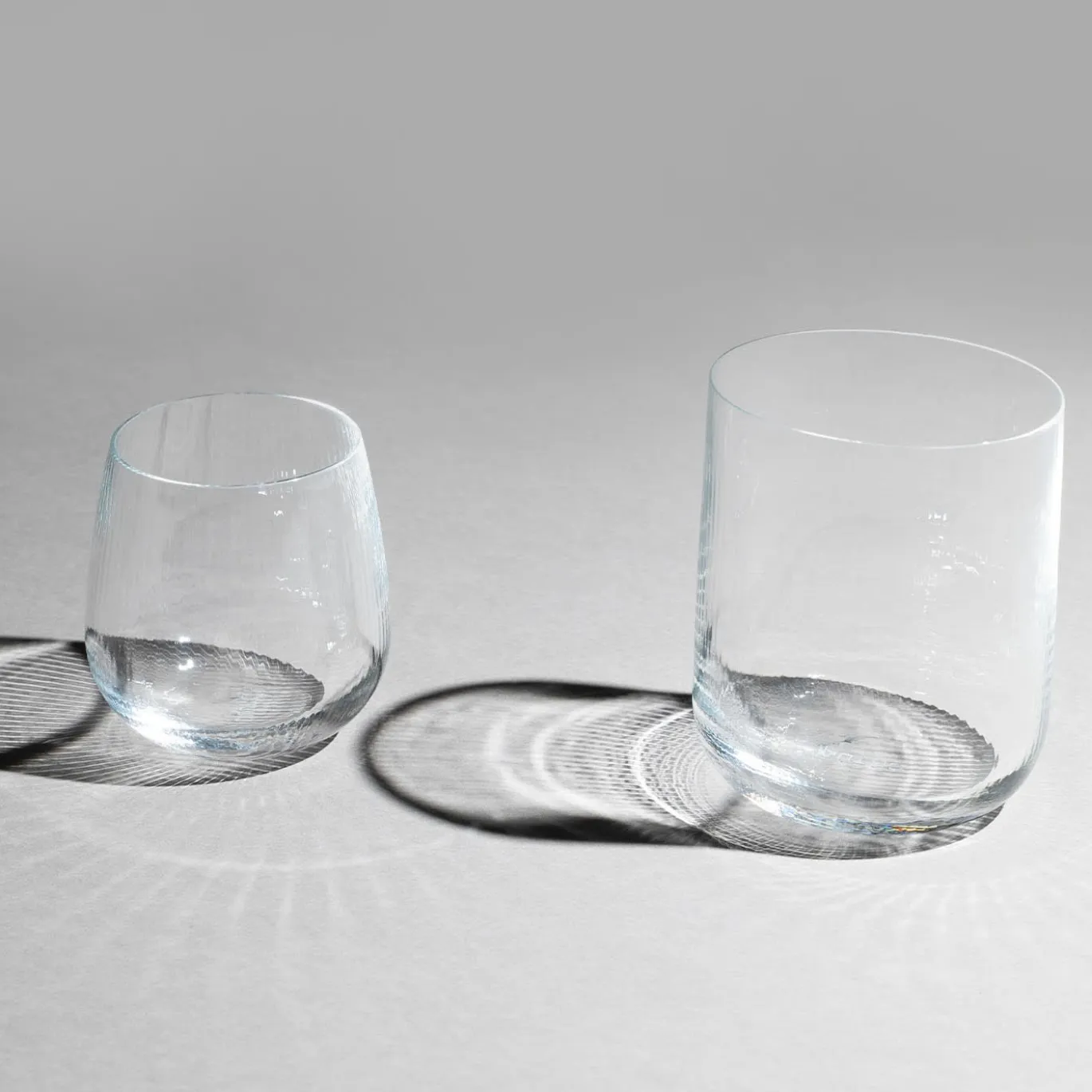 Set di 2 bicchieri grandi in cristallo Stilla Liquida di Federico Peri