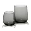 Set di 2 bicchieri grandi Stilla Liquida Steel Gray Di Federico Peri