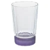 Set di 6 bicchieri highball Velvet trasparenti con base satinata viola
