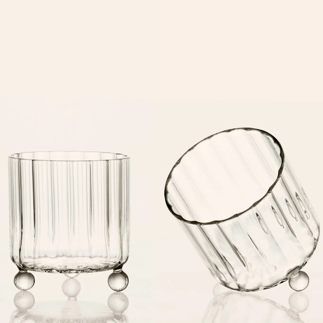 Set di 2 bicchieri Lowball High Spirits trasparenti