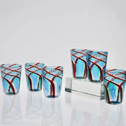 Set di 6 bicchieri Mezzo Ritorto in vetro