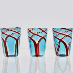 Set di 6 bicchieri Mezzo Ritorto in vetro