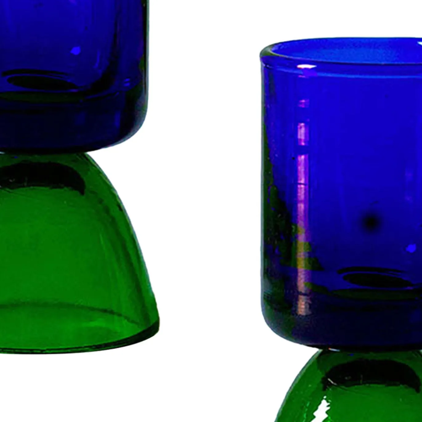 Set di 2 bicchierini da tequila blu