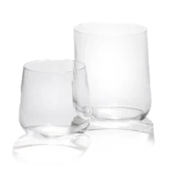 Set di 2 bicchieri piccoli in cristallo Stilla Liquida di Federico Peri