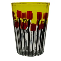 Set di 6 Bicchieri Poppy Field Sunrise in Vetro