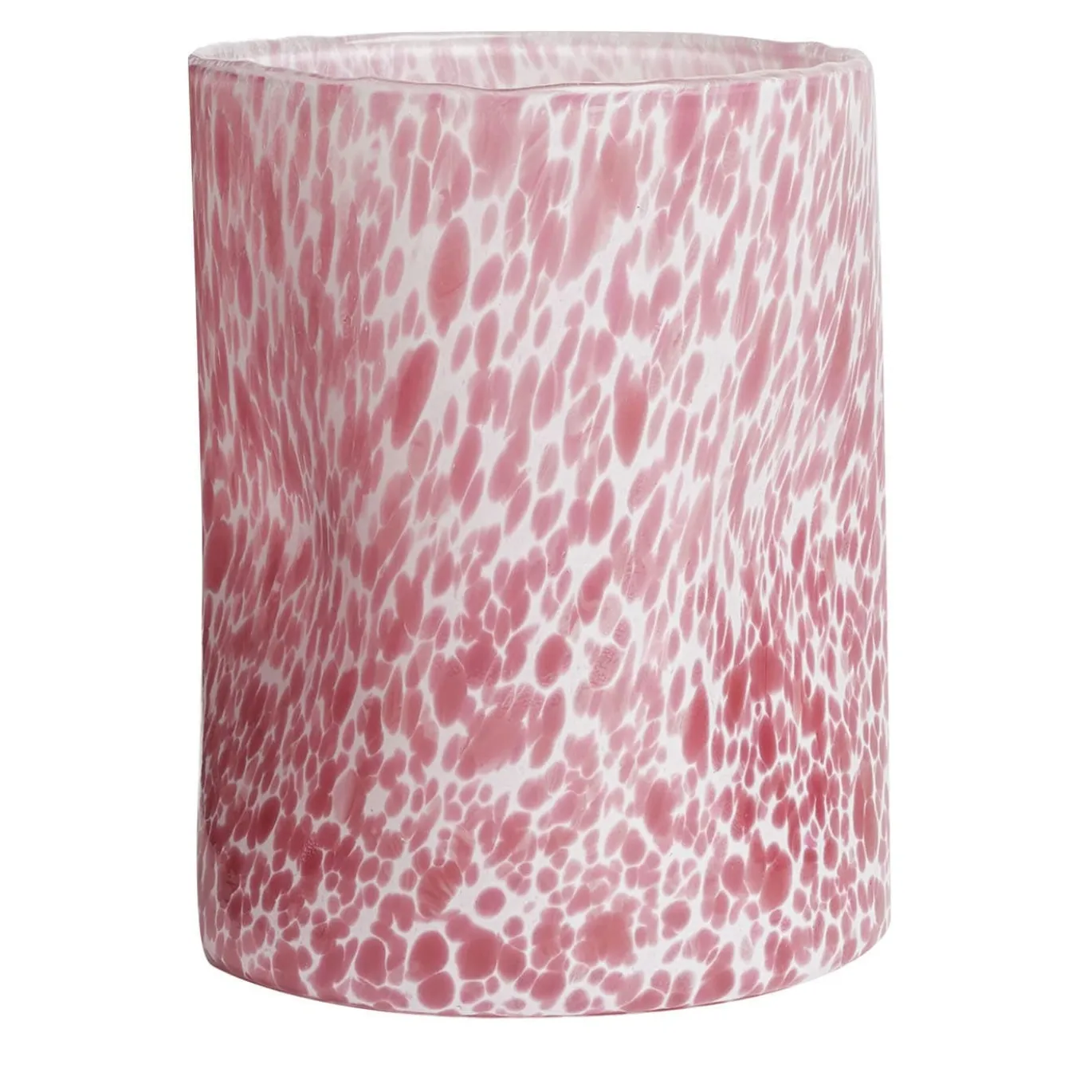 Set di 4 bicchieri rosa macchia