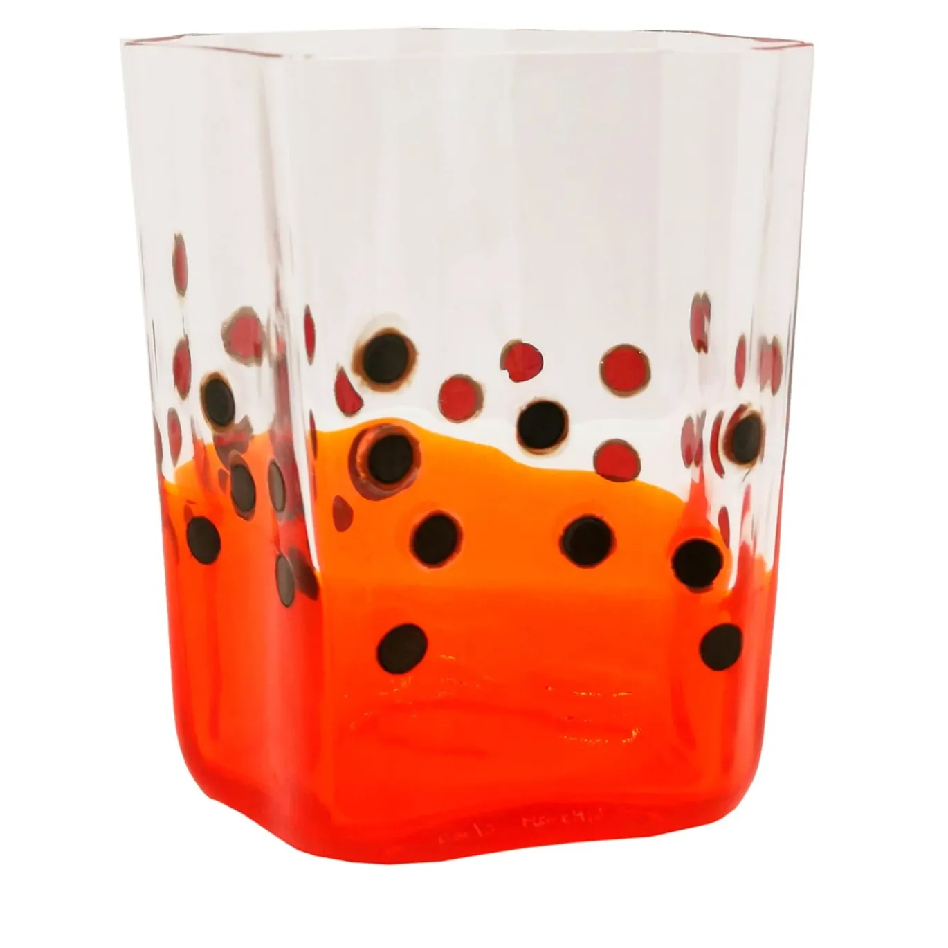 Set di 2 bicchieri rossi EPTA di Diego Chilò