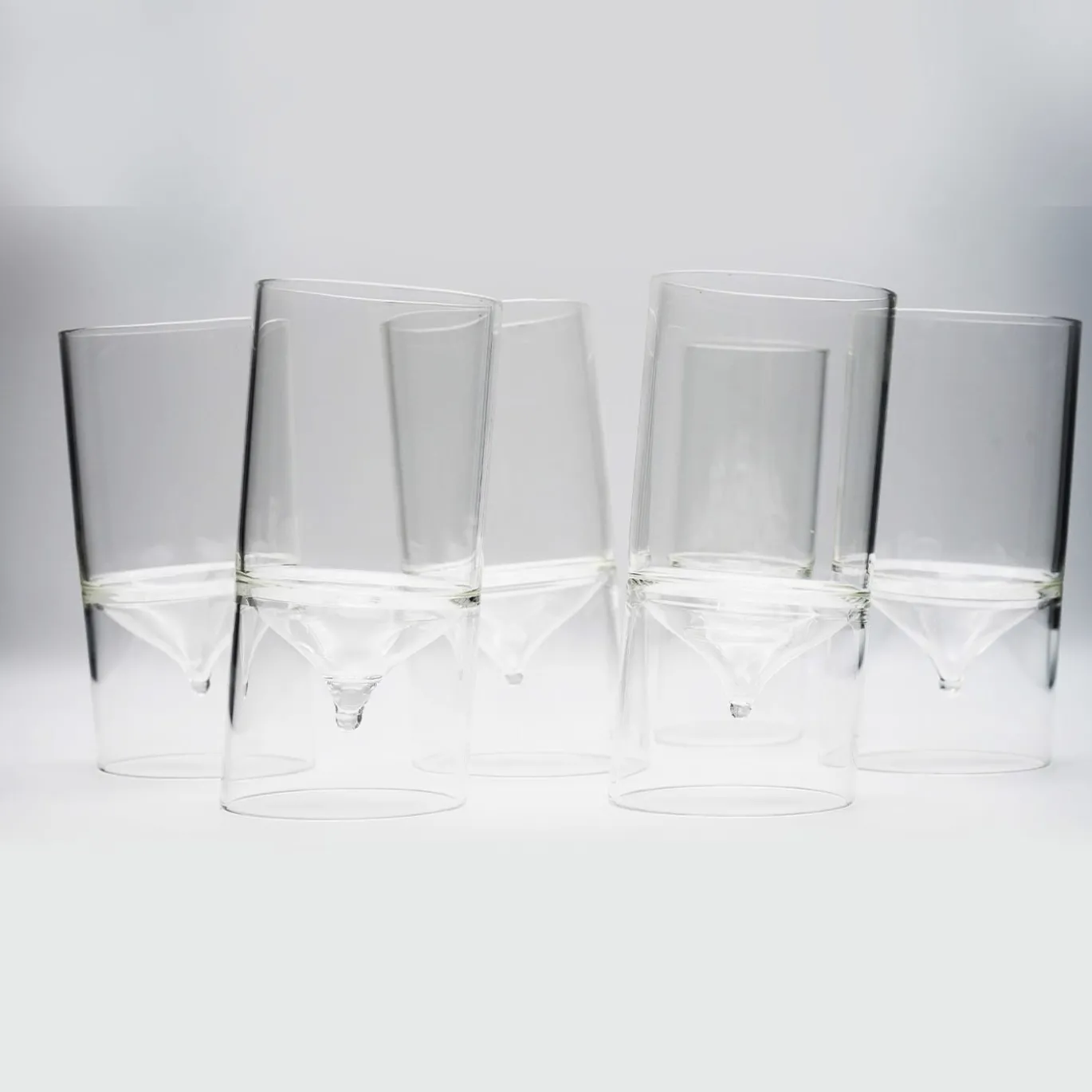 Set di 6 bicchieri trasparenti Lido