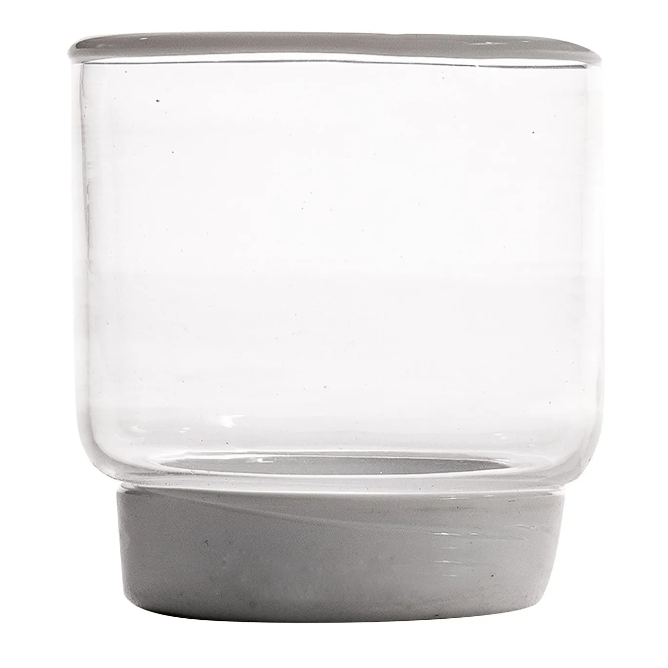 Set di 2 bicchieri Vera Acqua con bordo bianco