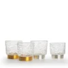 Set di 2 bicchieri Vera Whiskey con anello in argento