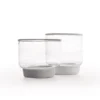 Set di 2 bicchieri Vera Whiskey con bordo bianco