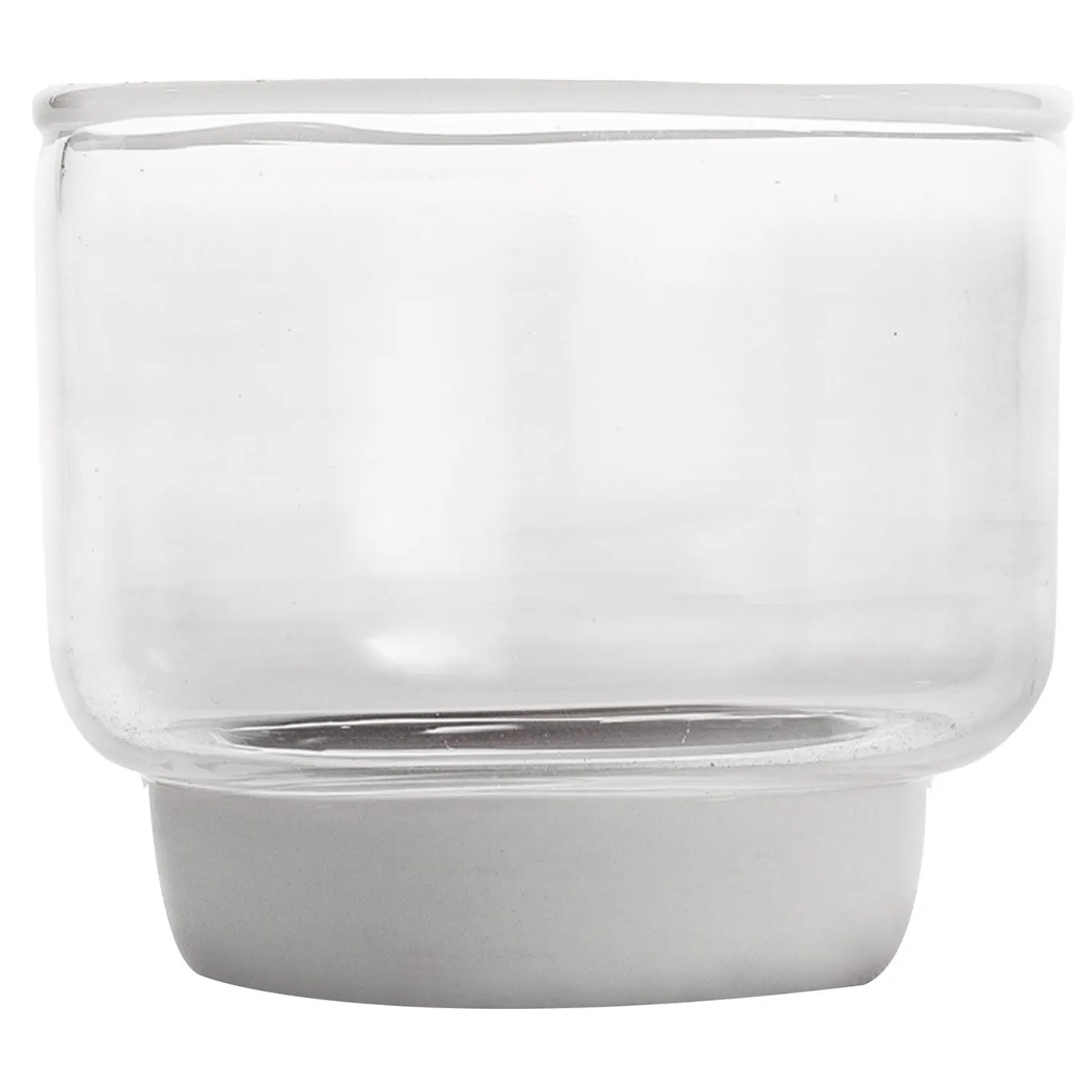 Set di 2 bicchieri Vera Whiskey con bordo bianco