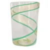 Set di 6 bicchieri Vortex in puro oro e verde