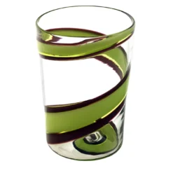 Set di 6 bicchieri Vortex in verde/viola