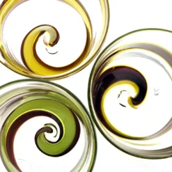 Set di 6 bicchieri Vortex in verde/viola