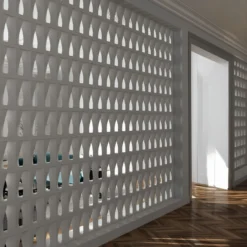 Set di 15 Blocchi Brasilia in Gesso Bianco