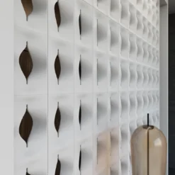 Set di 15 Blocchi Leone in Gesso Bianco