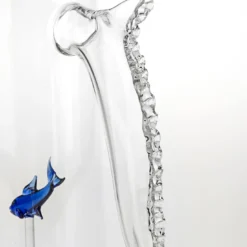 Set di brocca Little Blue Fish e quattro bicchieri arrotondati Little Blue Fish