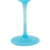 Set di 6 calici da acqua Velvet trasparenti con base azzurra satinata