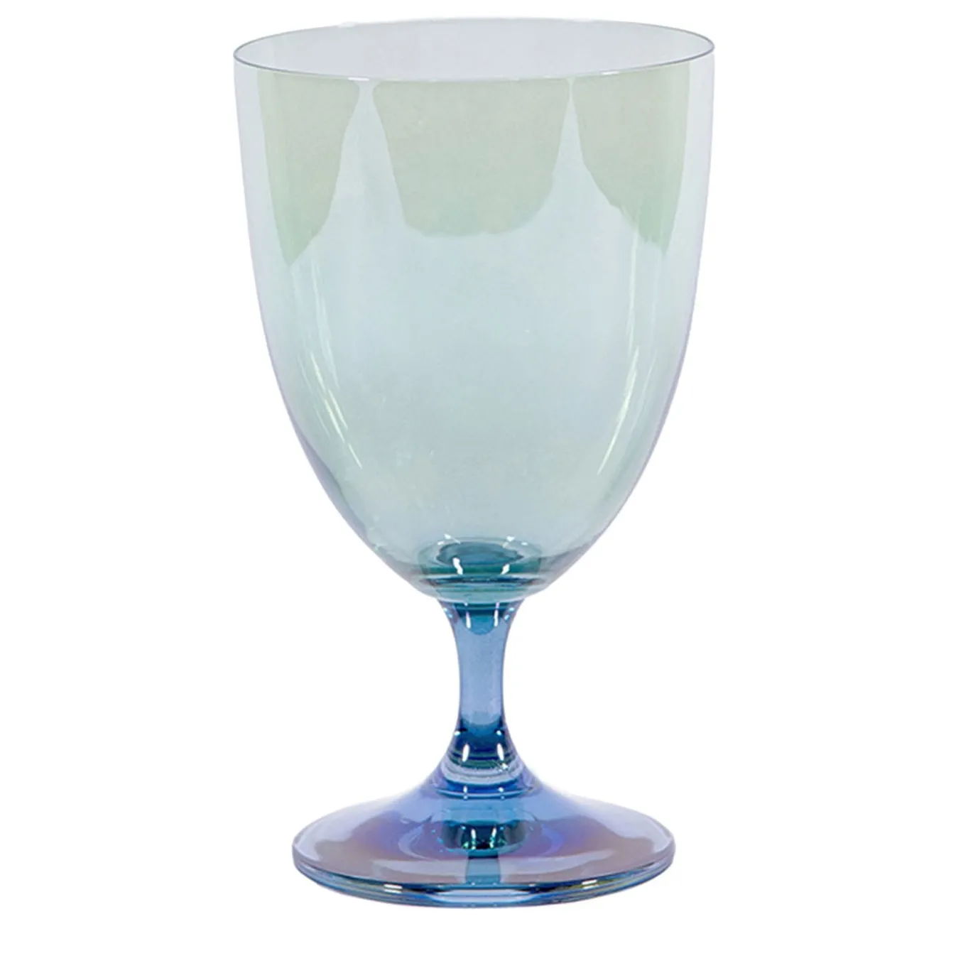Set di 2 calici da vino blu-verdi di Fleury