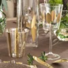 Set di 4 calici da vino Circus in oro e platino