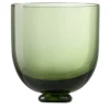 Set di 6 calici da vino Fungo in vetro di Murano verde