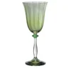 Set di 6 calici da vino in vetro soffiato verde Primula