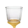 Set di 6 calici da vino Velvet trasparenti con base satinata ambra