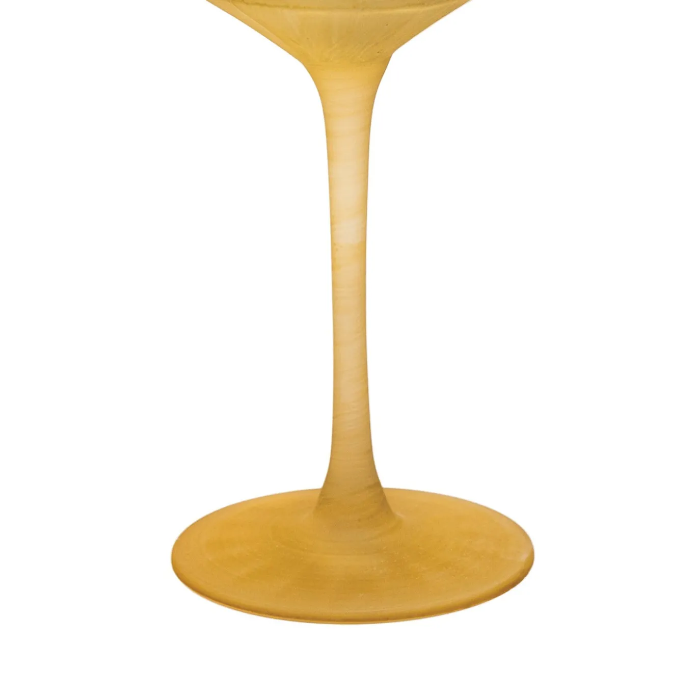 Set di 6 calici da vino Velvet trasparenti con base satinata ambra