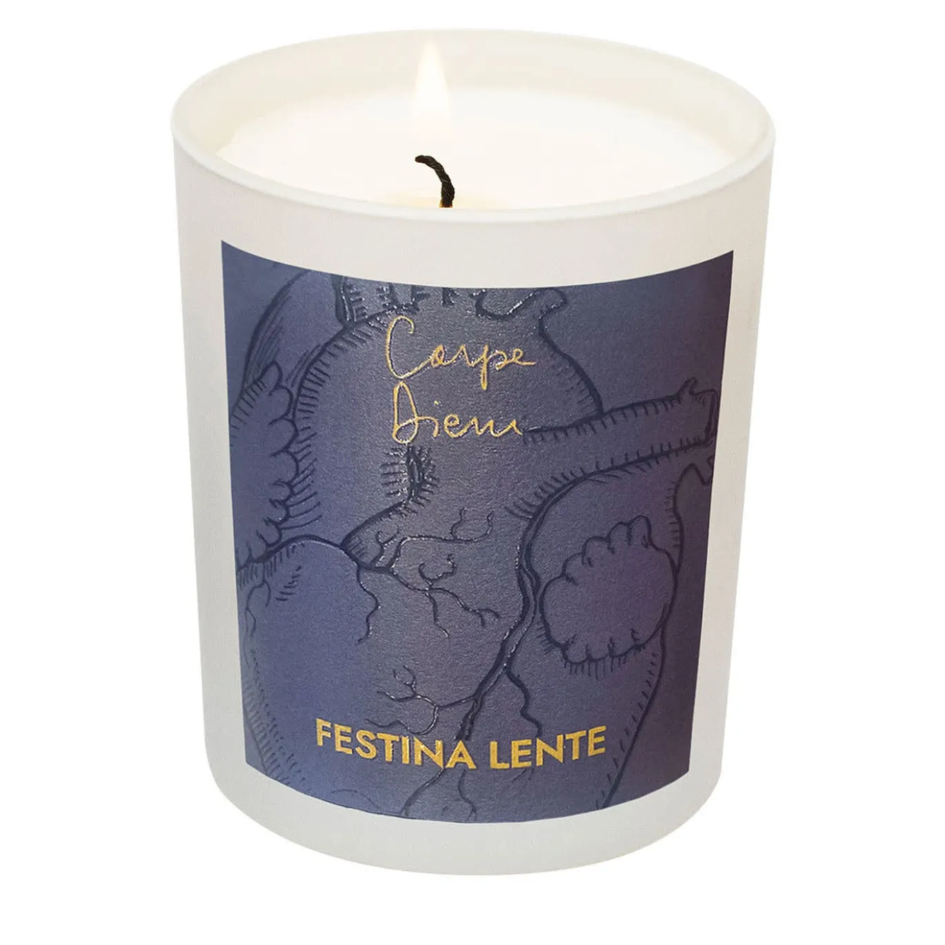 Set di 2 candele Carpe Diem