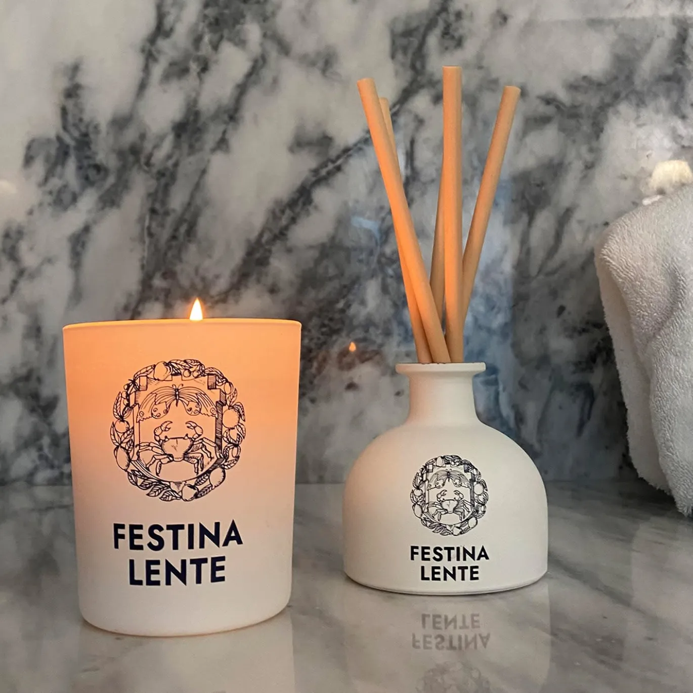 Set di 2 candele Prima Luce