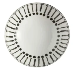 Set di 2 ciotole Grafismi in bianco e nero #4