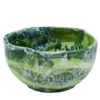 Set di 4 ciotole in ceramica con motivo in marmo verde Pinzimonio