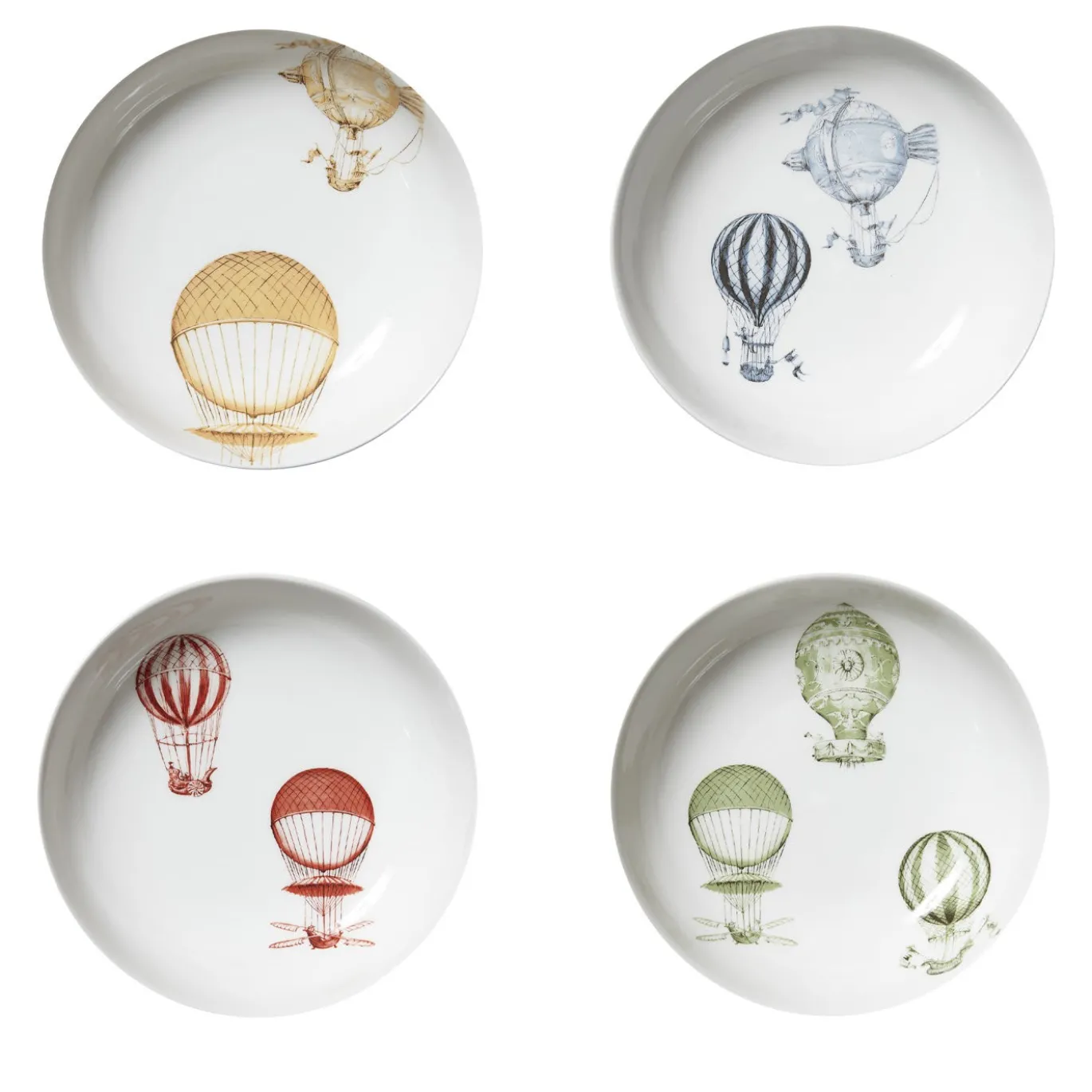 Set di 4 Ciotole Mongolfiere