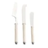 Set di 3 coltelli da formaggio Corallo White