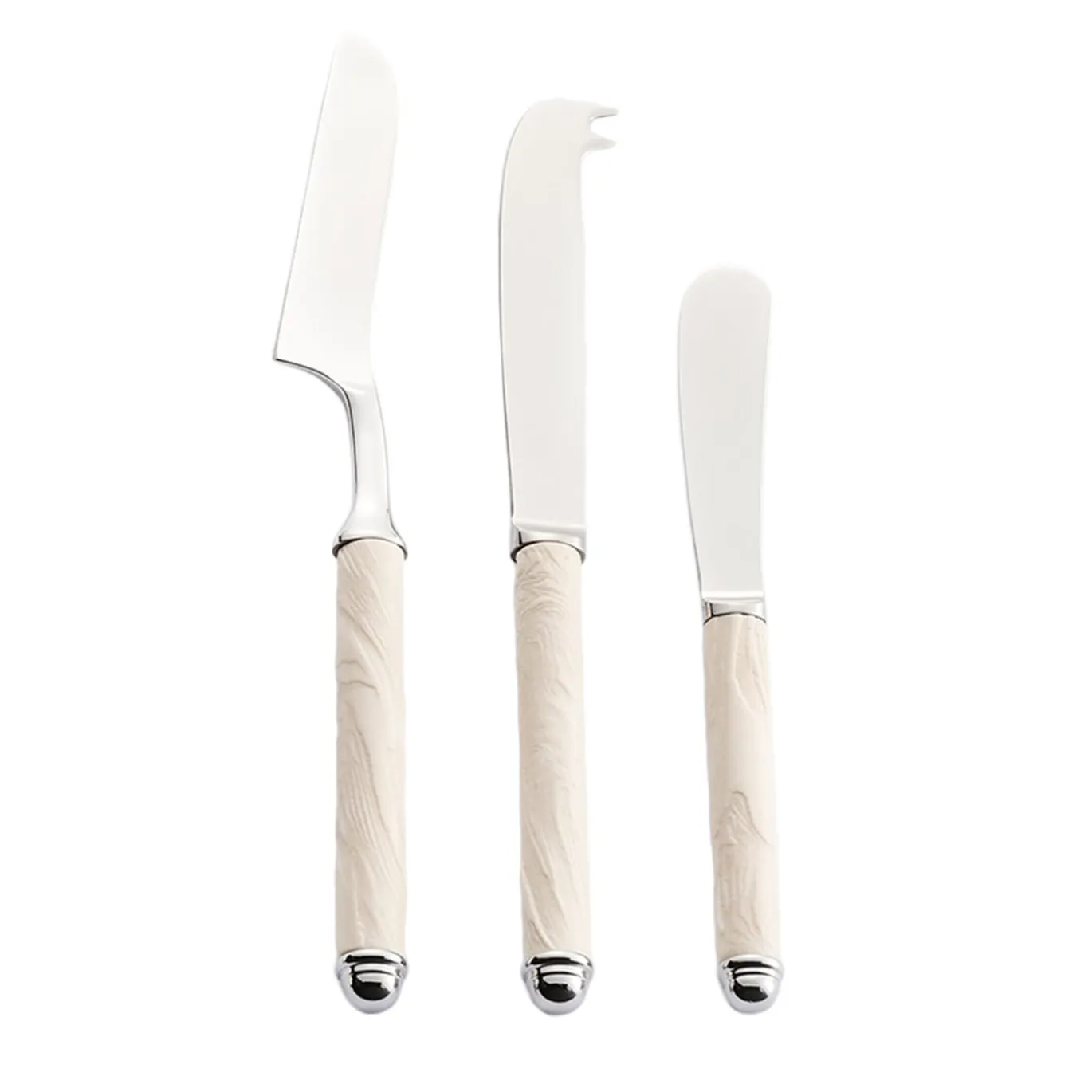 Set di 3 coltelli da formaggio Corallo White
