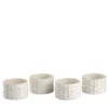 Set di 4 Coppette in Porcellana Bianca
