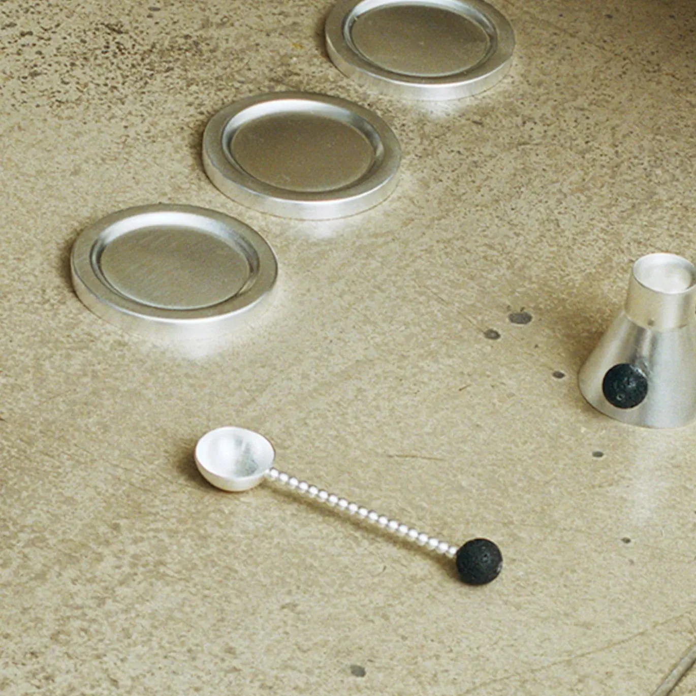 Set di 2 cucchiai a sfera