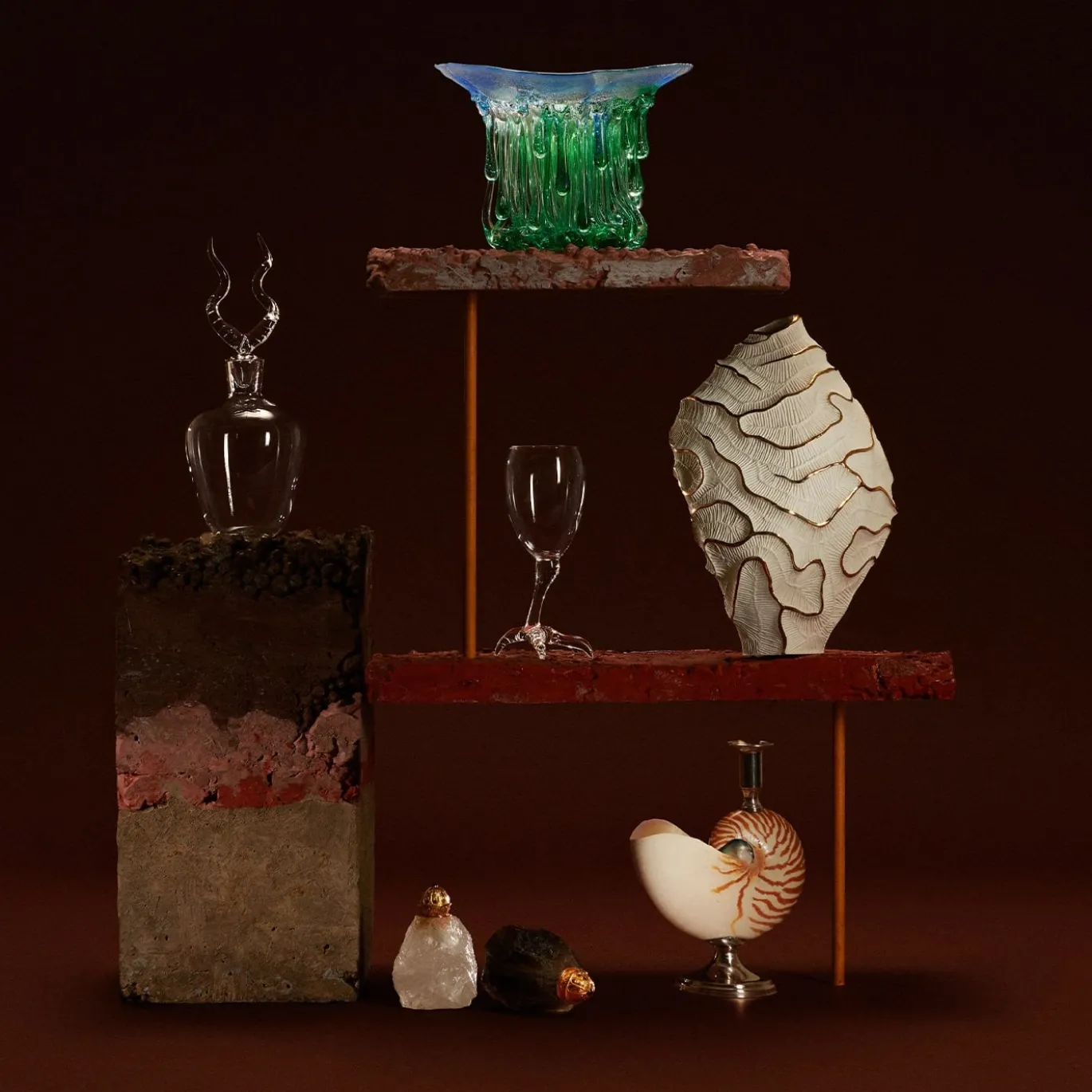 Set di due bicchieri da vino Gajna Bird