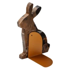 Set di 2 fermalibri neri e oro Bunny di Alessandra Grasso