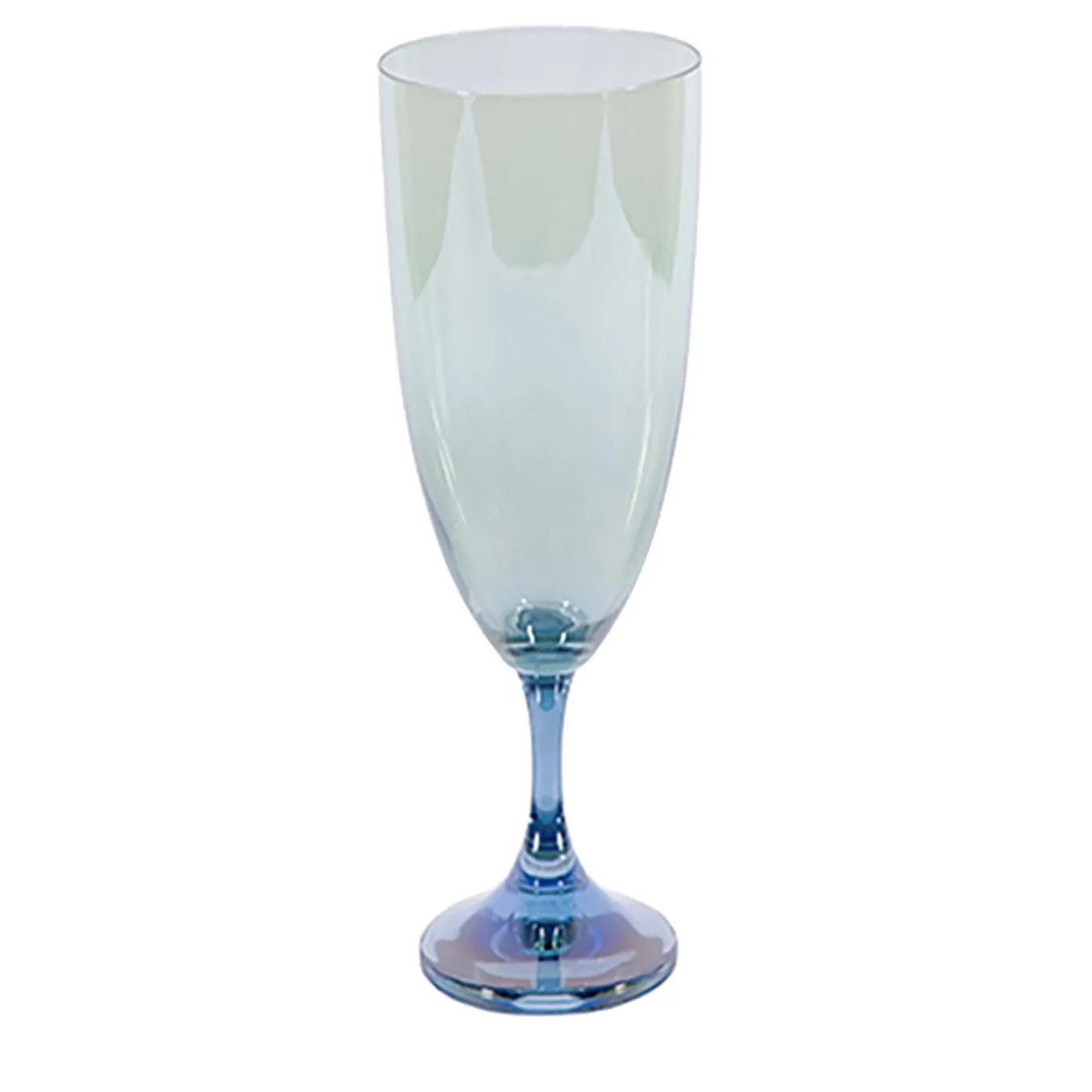 Set di 2 flute blu-verdi Fleury