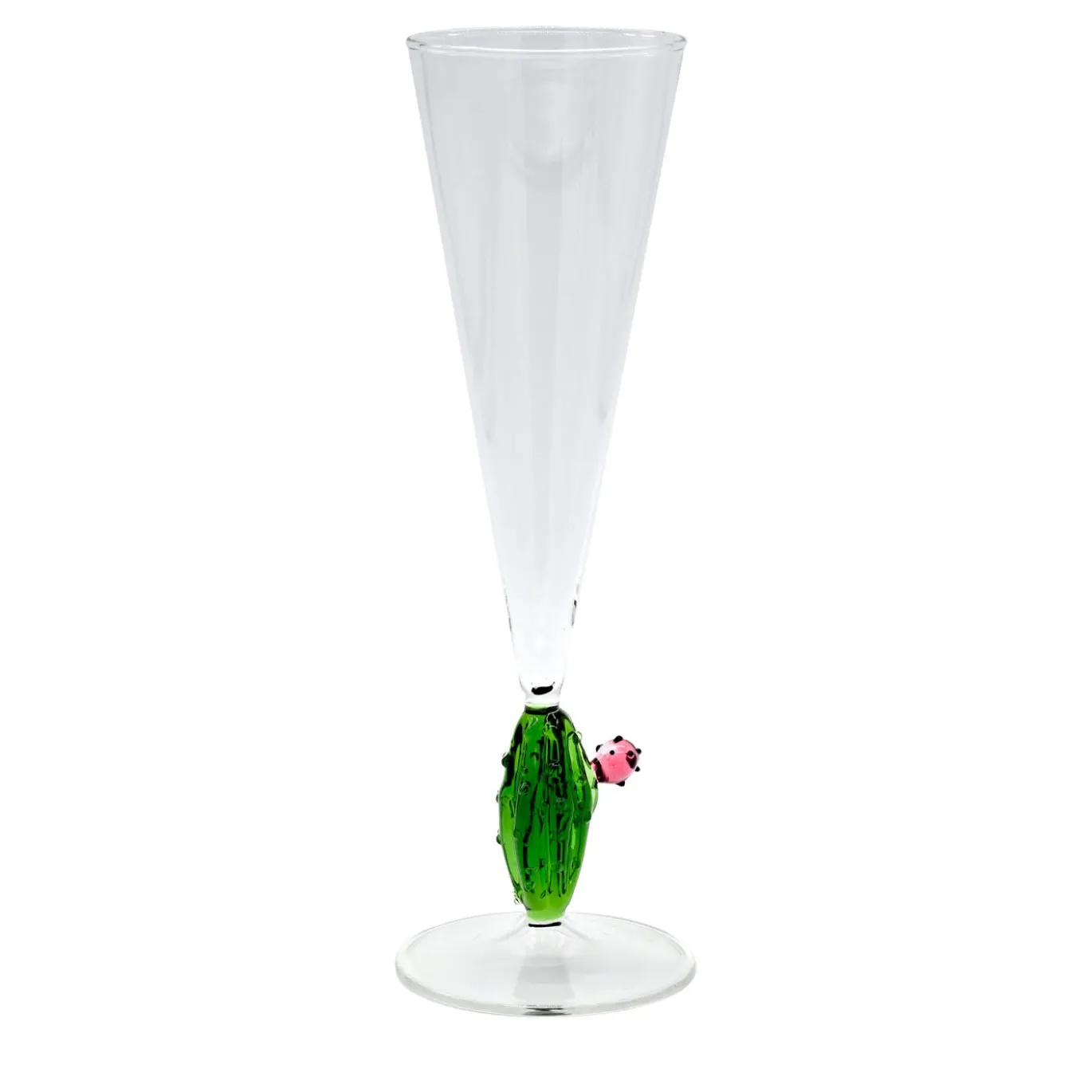 Set di 4 flute Cactus Mania in verde